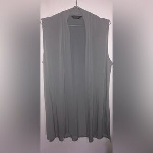 Susan Graver Charcoal Open Front Vest